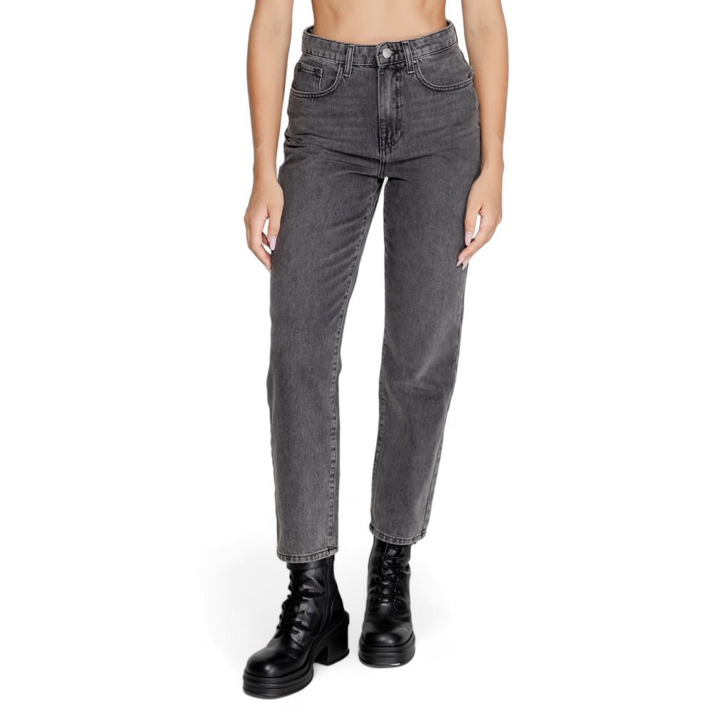 Only Gray Cotton Mom Jeans | Regal Royce