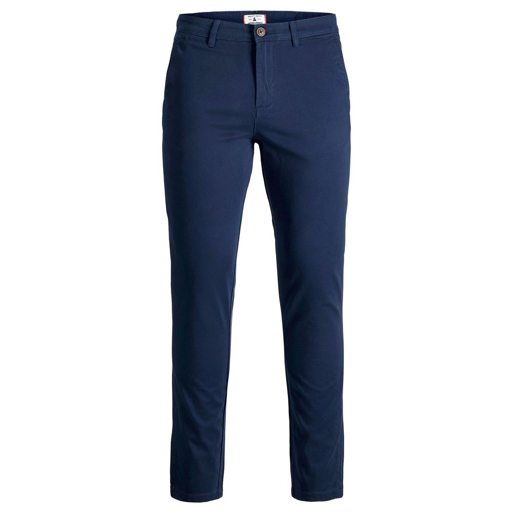 Jack Jones Blue Cotton Skinny Pants | Regal Royce