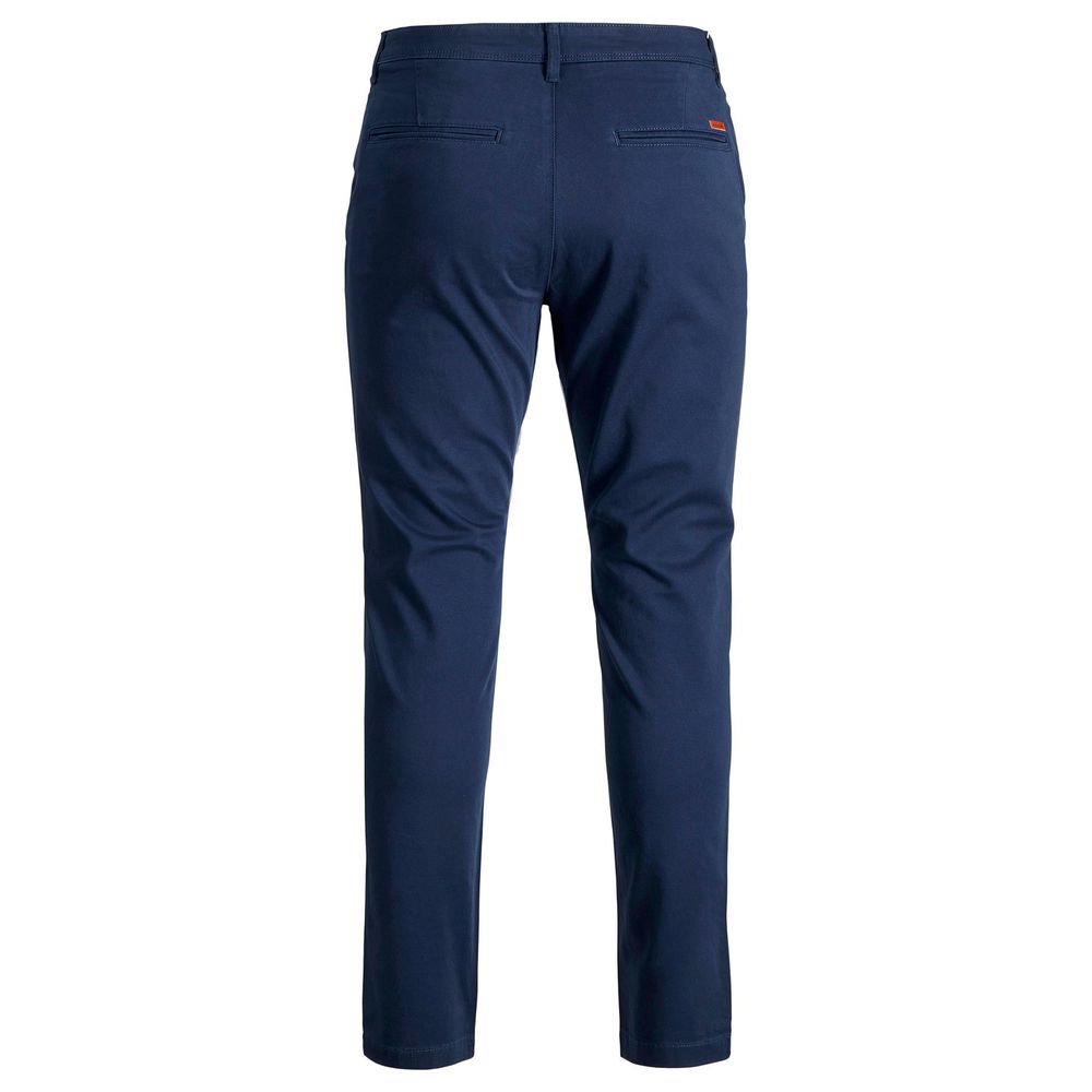 Jack Jones Blue Cotton Skinny Pants | Regal Royce
