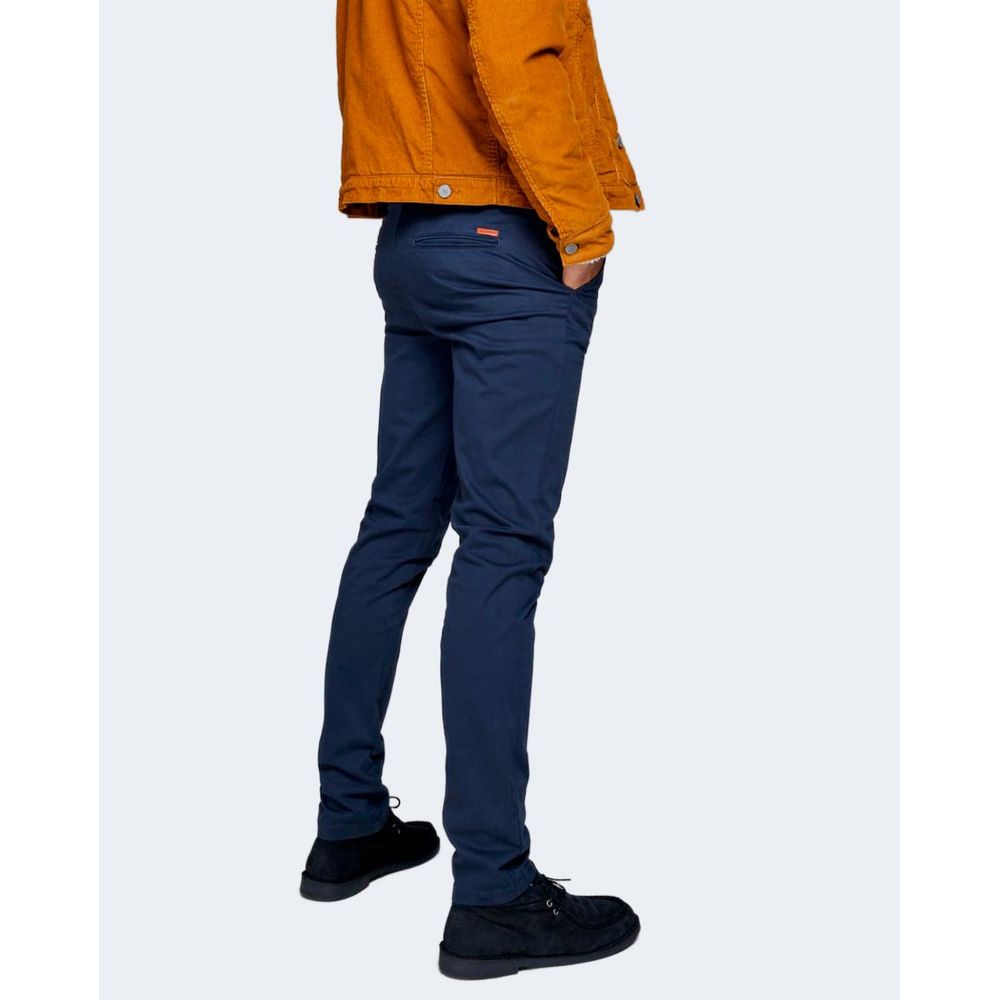 Jack Jones Blue Cotton Skinny Pants | Regal Royce