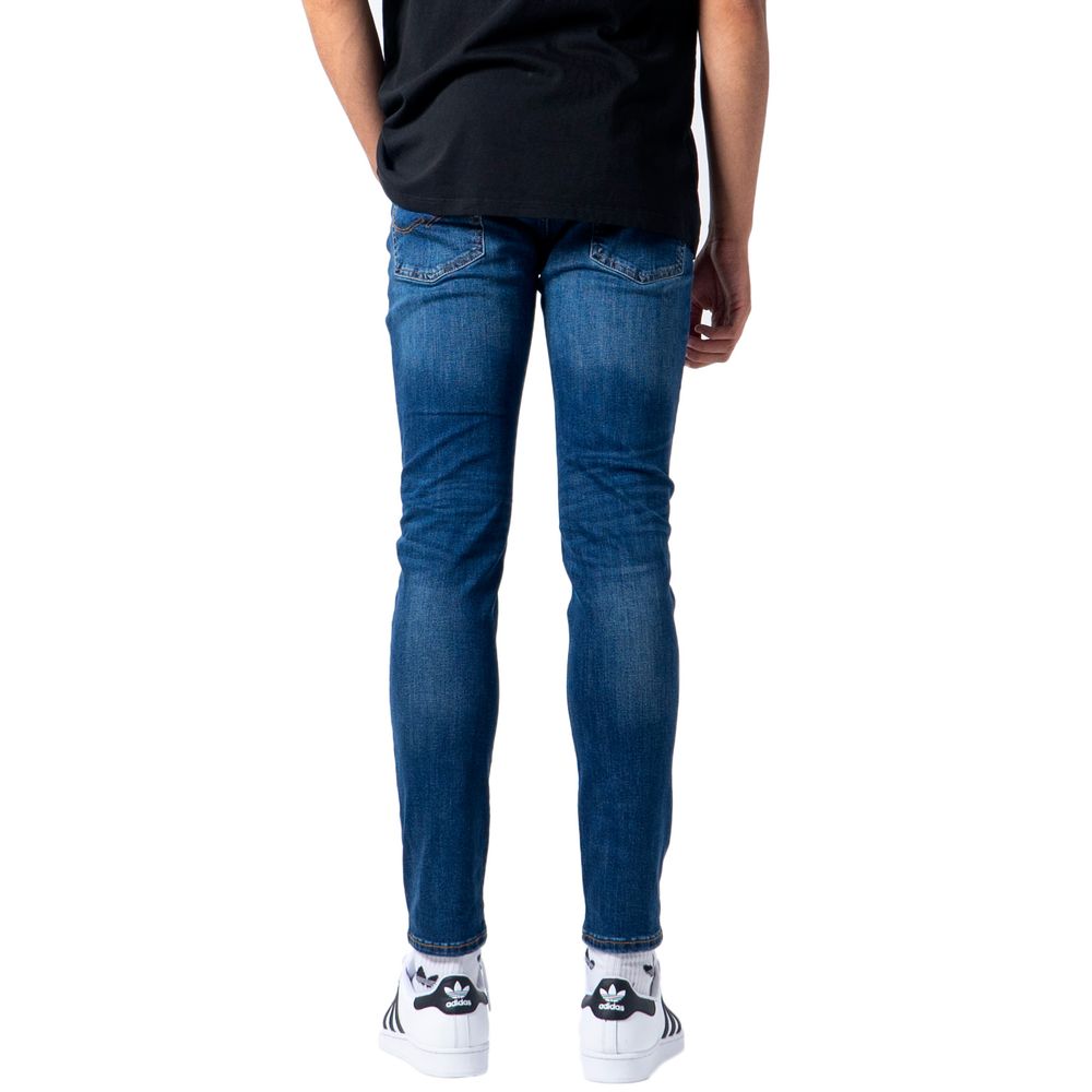 Jack Jones Blue Cotton Skinny Jeans | Regal Royce