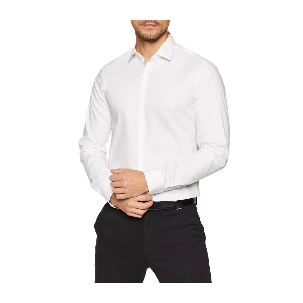 Calvin Klein White Cotton Dress Shirt | Regal Royce