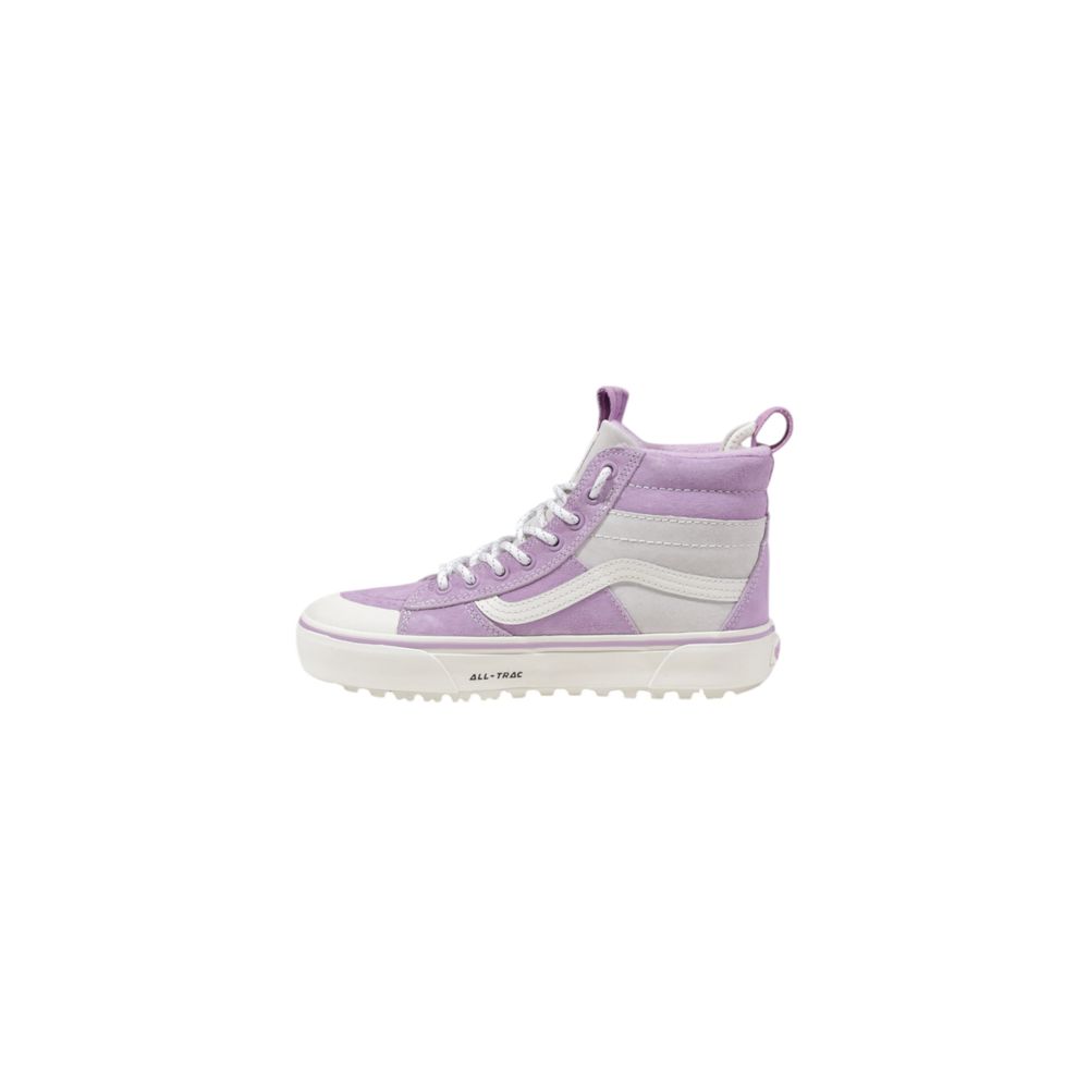 Vans Purple Leather High Top Sneakers | Regal Royce