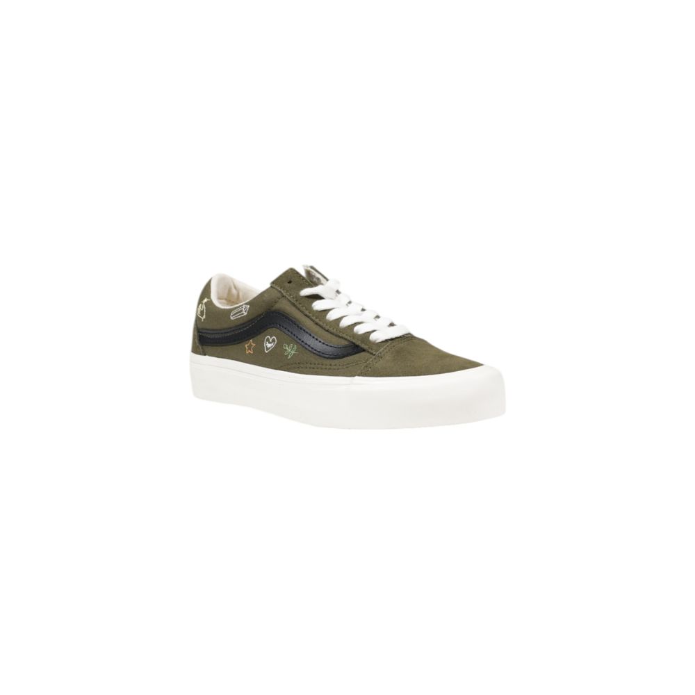 Vans Green Leather Low Top Sneakers
