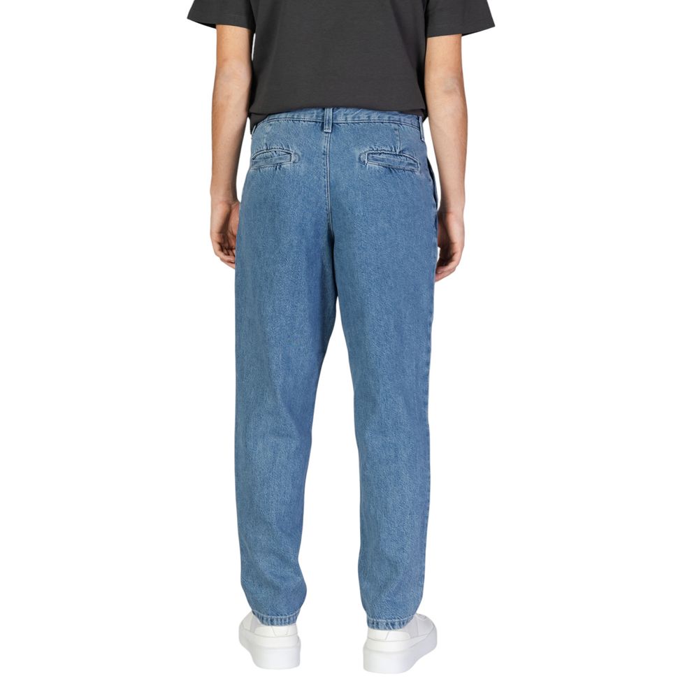 Jack Jones Blue Cotton Relaxed Fit Jeans | Regal Royce