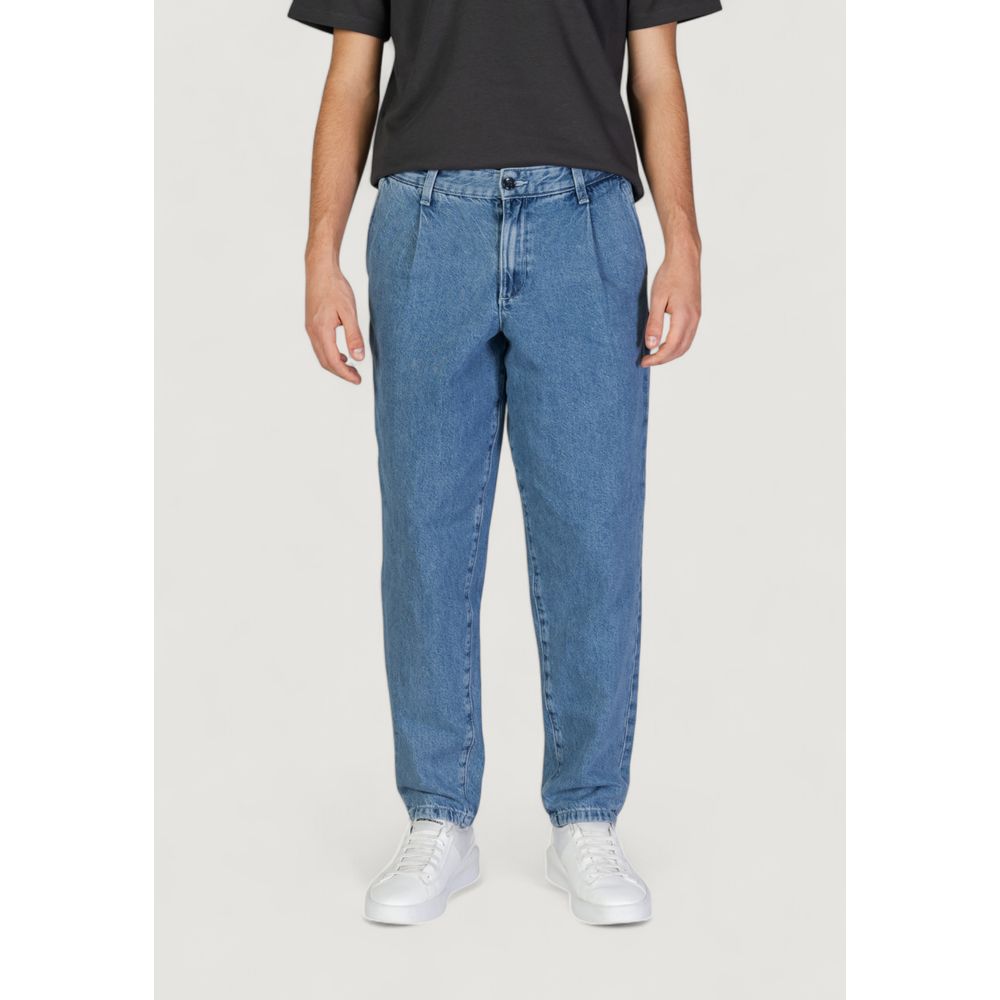 Jack Jones Blue Cotton Relaxed Fit Jeans | Regal Royce
