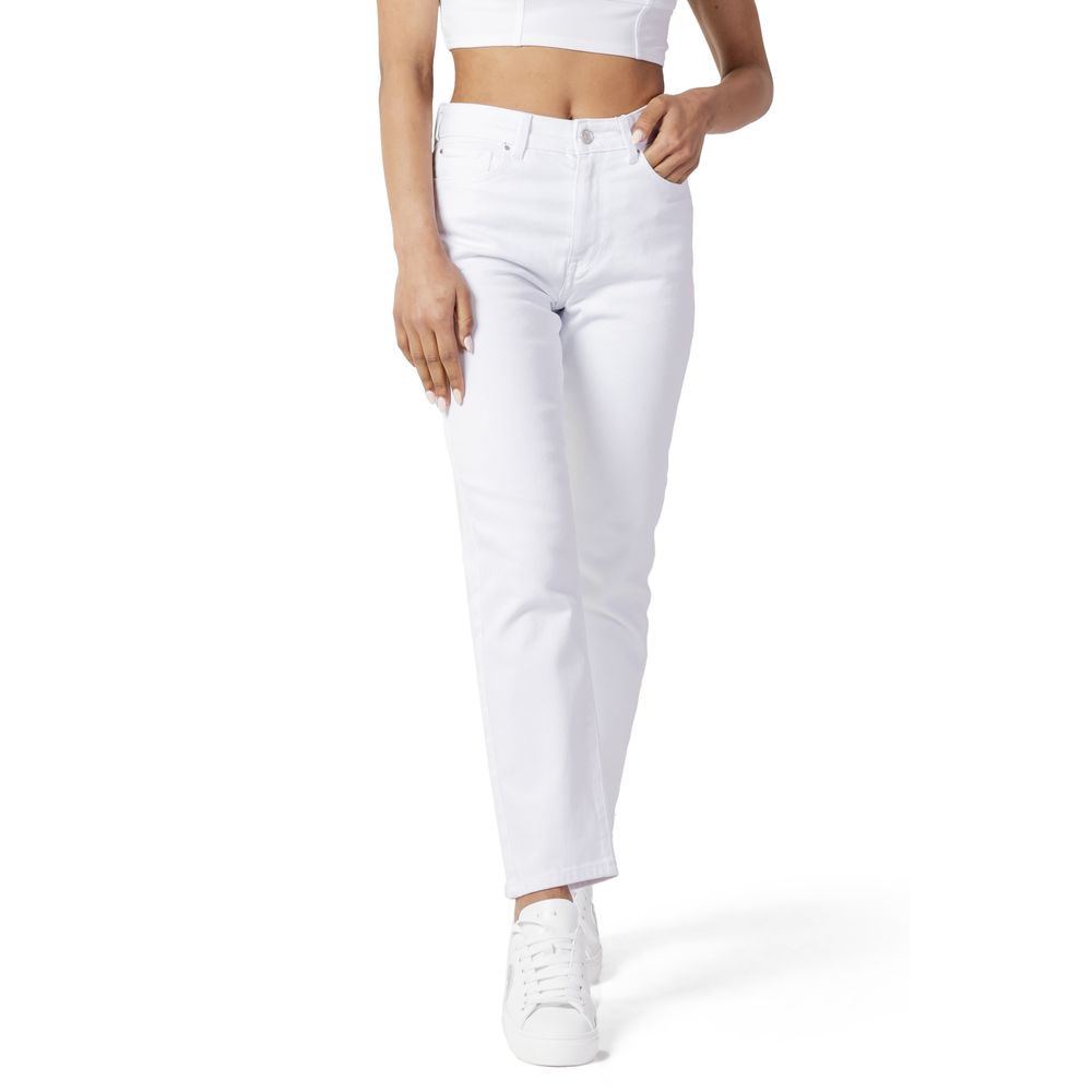 Only White Cotton Mom Jeans | Regal Royce