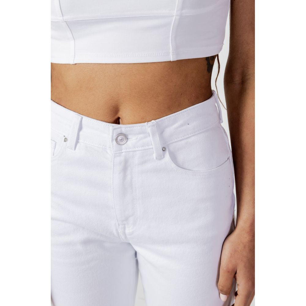 Only White Cotton Mom Jeans | Regal Royce