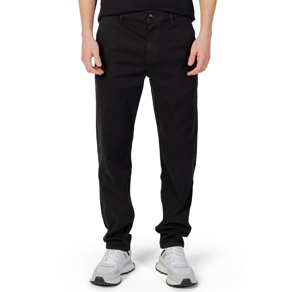Hugo Boss Black Cotton Chino Pants | Regal Royce