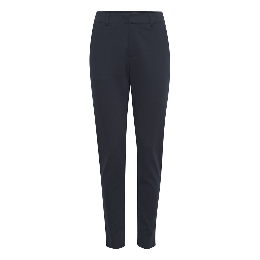 ICHI Blue Recycled Polyester Dress Pants | Regal Royce
