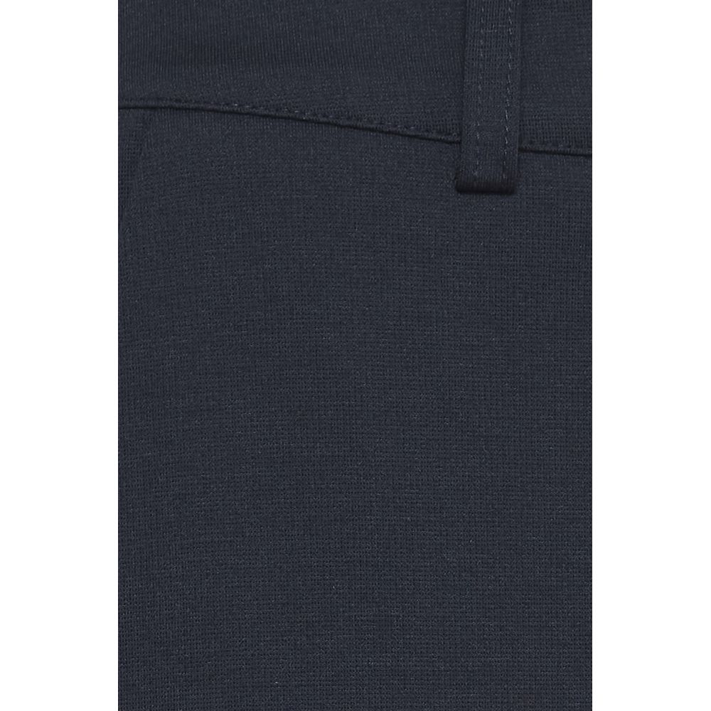 ICHI Blue Recycled Polyester Dress Pants | Regal Royce