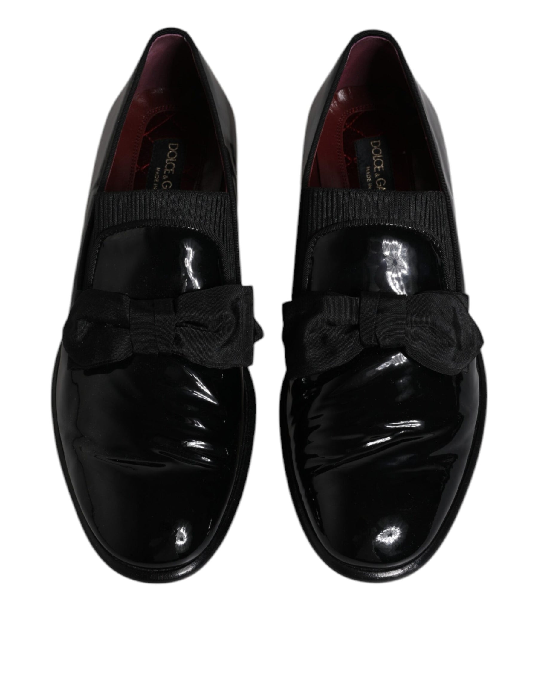 Dolce & Gabbana Black Leather Loafers Men Formal Dress Shoes | Regal Royce