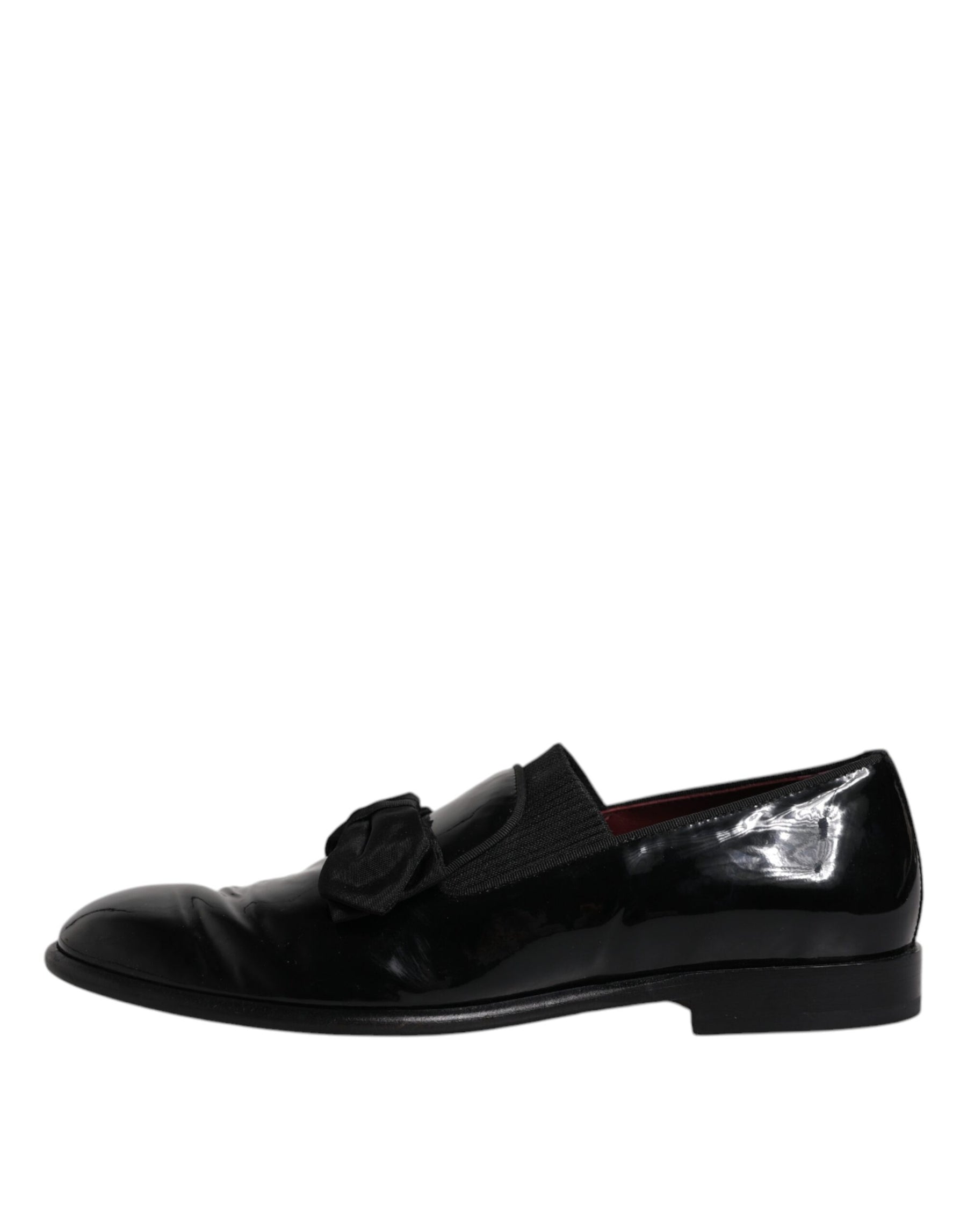 Dolce & Gabbana Black Leather Loafers Men Formal Dress Shoes | Regal Royce