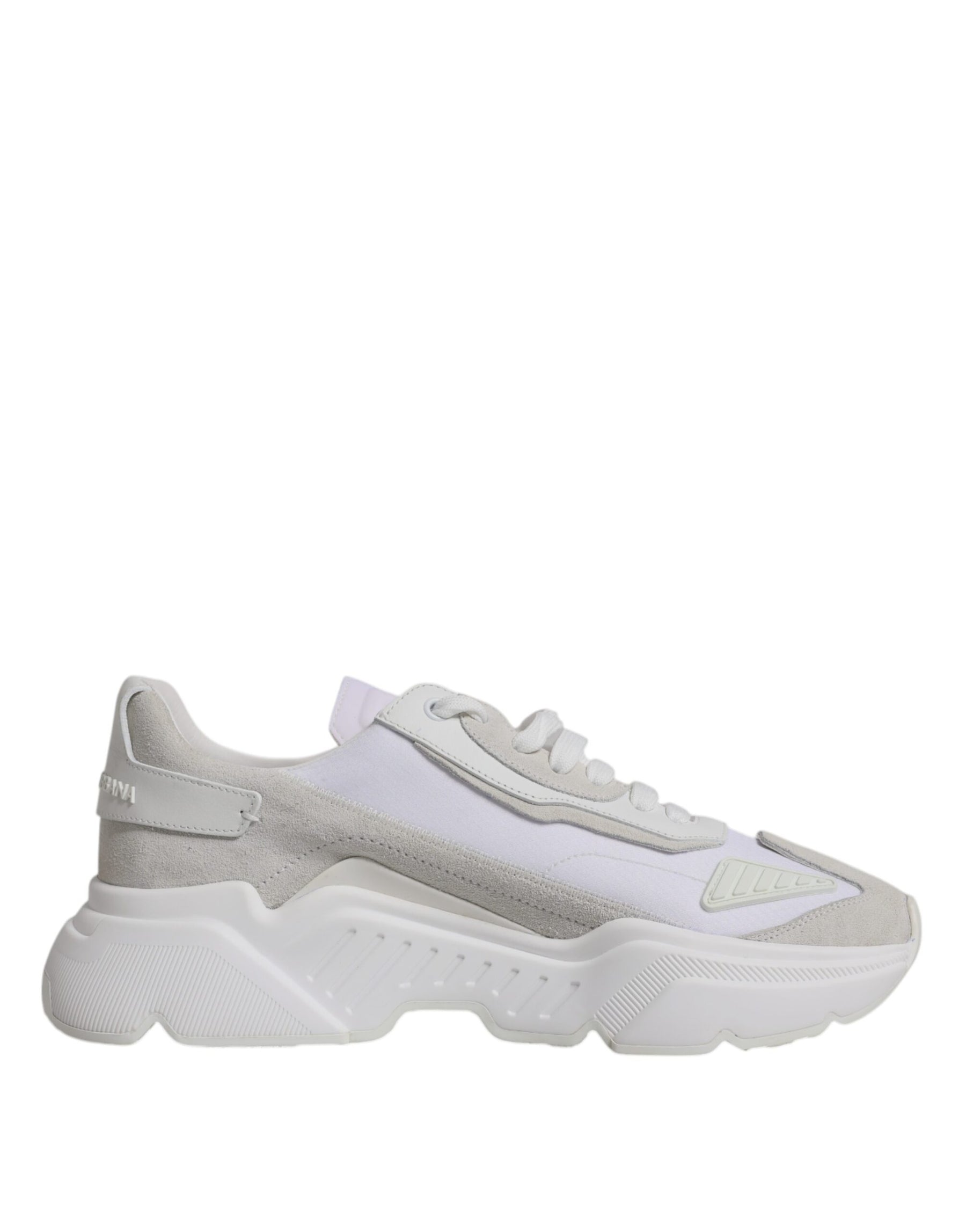 Dolce & Gabbana White Leather Daymaster Low Top Sneaker Shoes | Regal Royce