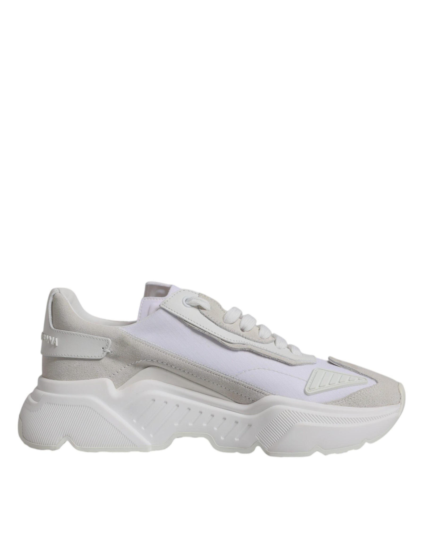 Dolce & Gabbana White Leather Daymaster Low Top Sneakers Shoes | Regal Royce
