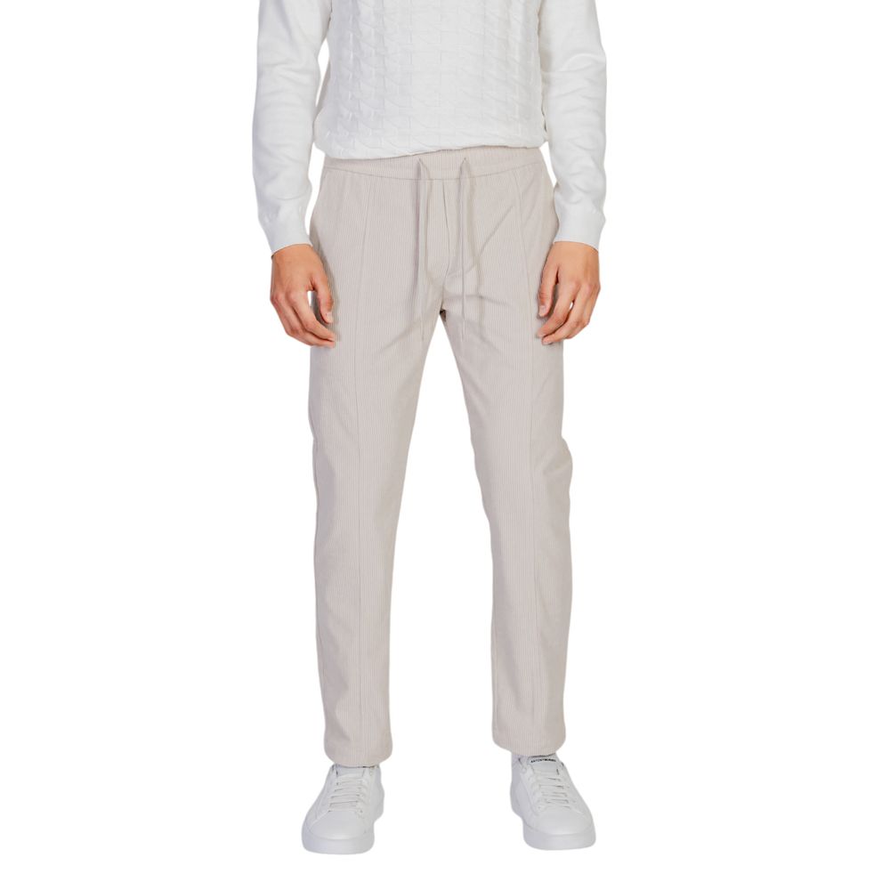 Antony Morato Beige Polyester Casual Pants | Regal Royce