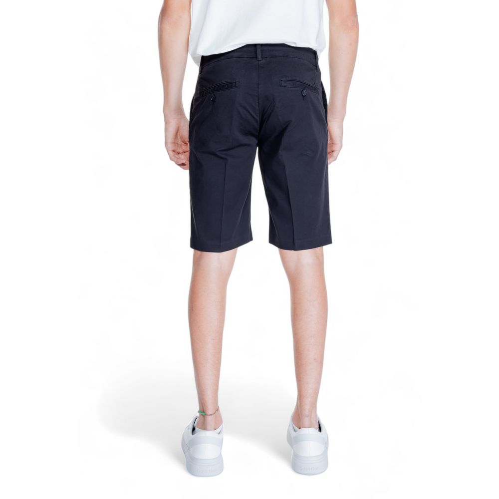 Antony Morato Black Cotton Bermuda Shorts | Regal Royce