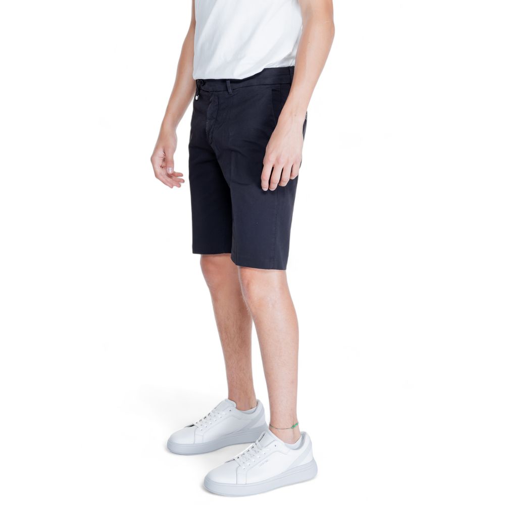 Antony Morato Black Cotton Bermuda Shorts | Regal Royce