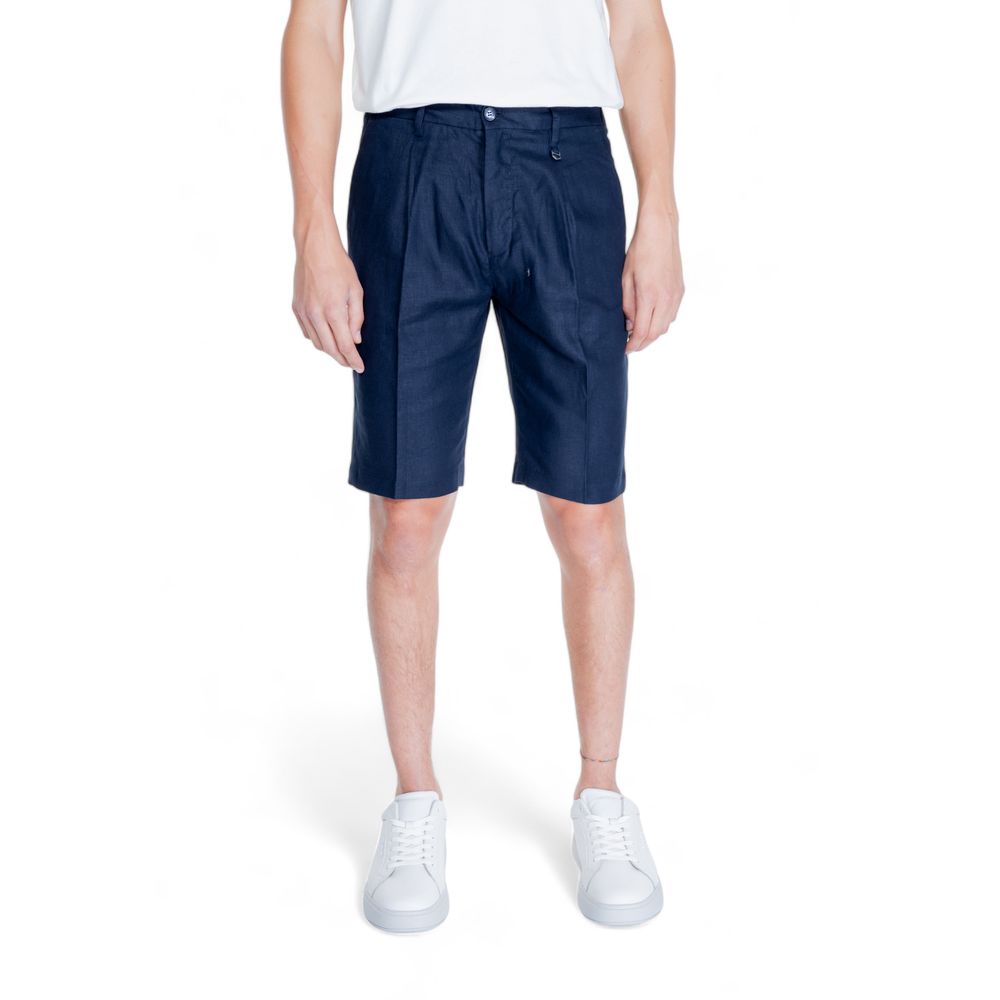 Antony Morato Blue Linen Bermuda Shorts | Regal Royce