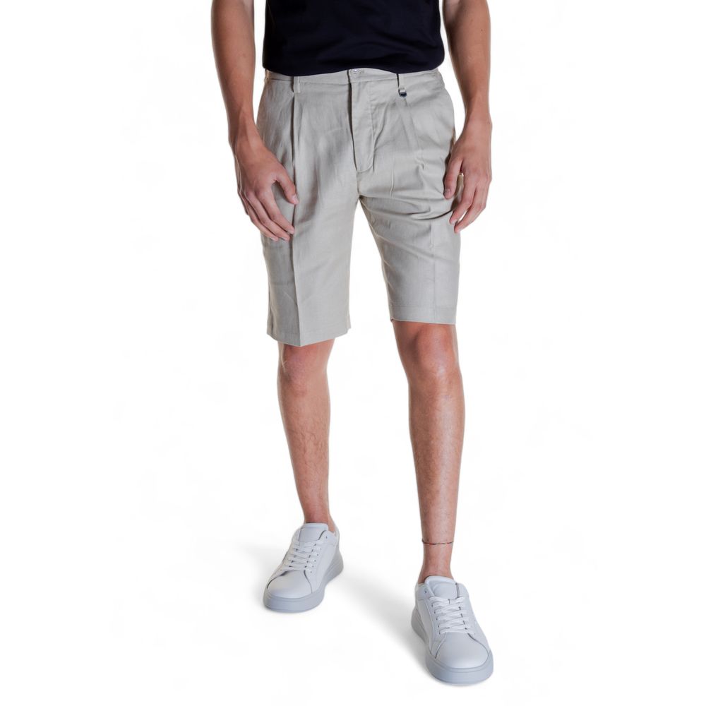 Antony Morato Beige Linen Bermuda Shorts | Regal Royce