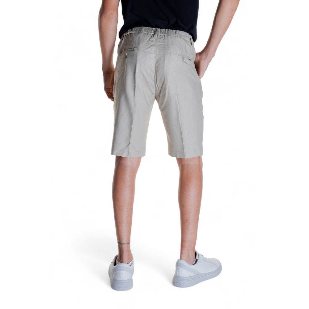 Antony Morato Beige Linen Bermuda Shorts | Regal Royce