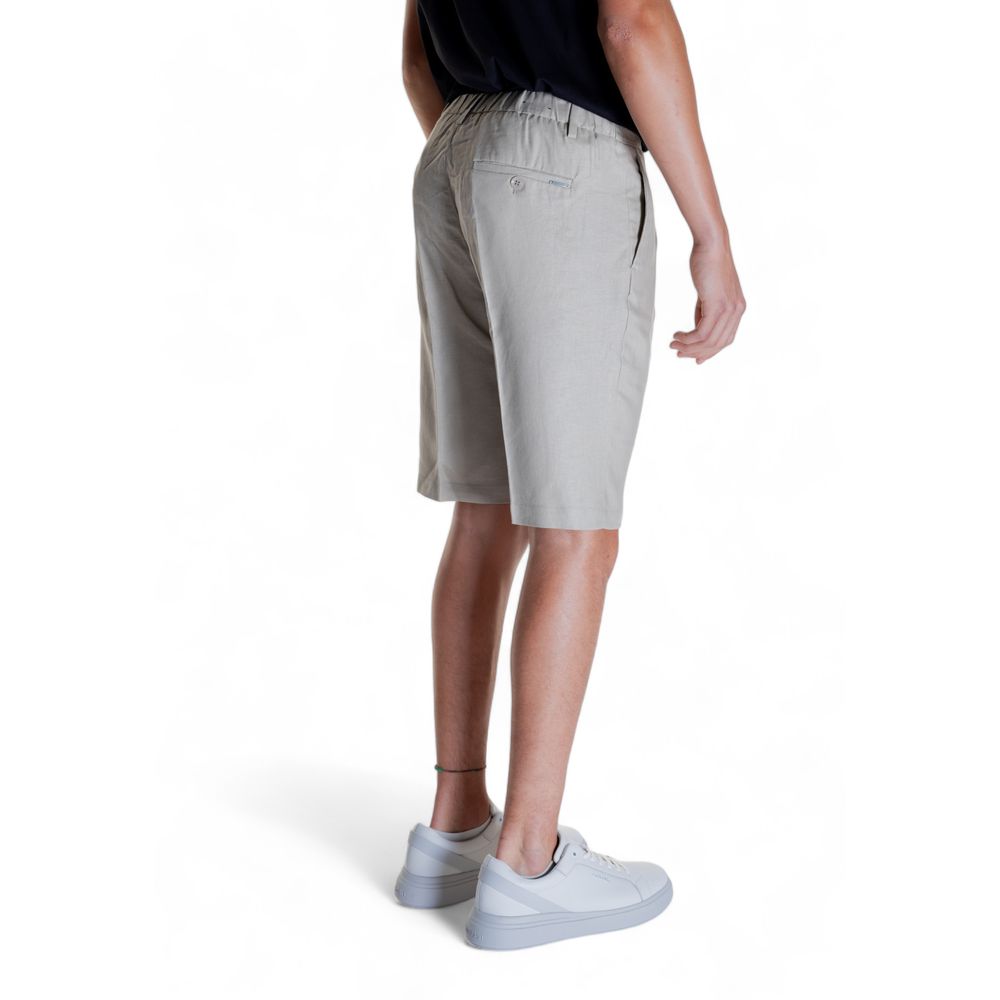 Antony Morato Beige Linen Bermuda Shorts | Regal Royce