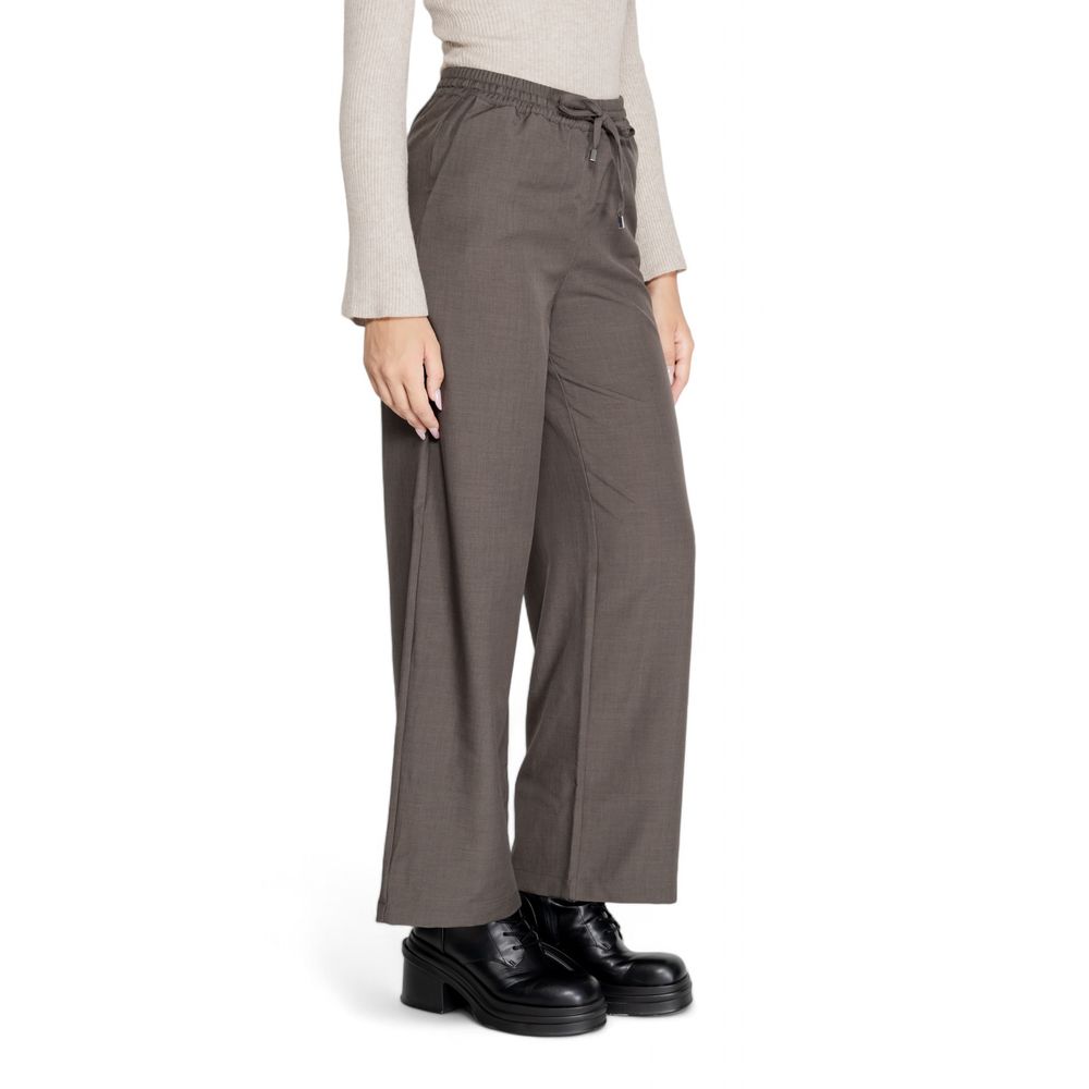Only Gray Polyester Casual Pants | Regal Royce