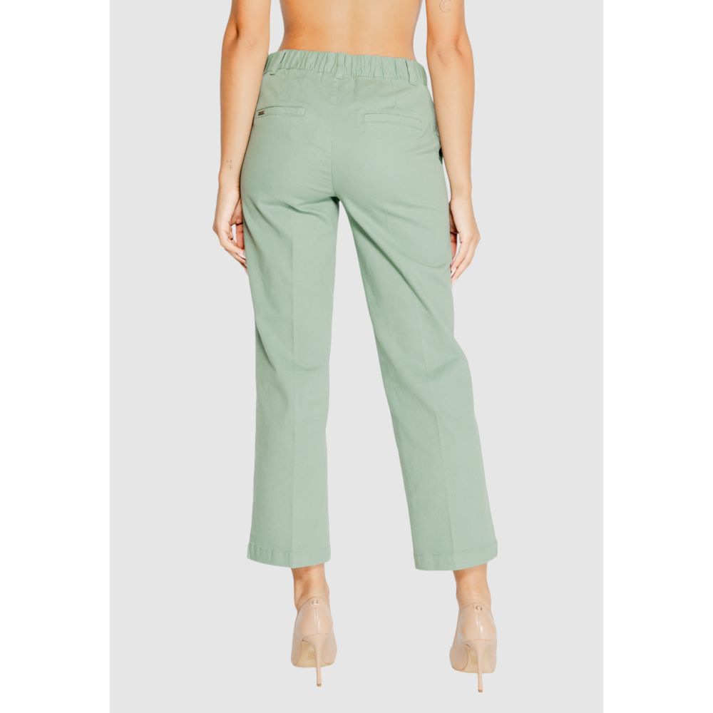 Street One Turquoise Cotton Chino Pants | Regal Royce