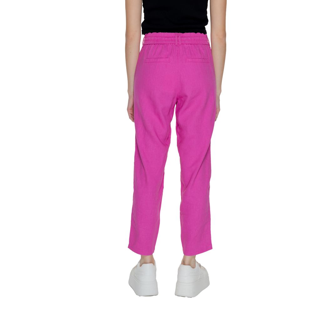 Only Multicolor Linen Casual Pants | Regal Royce