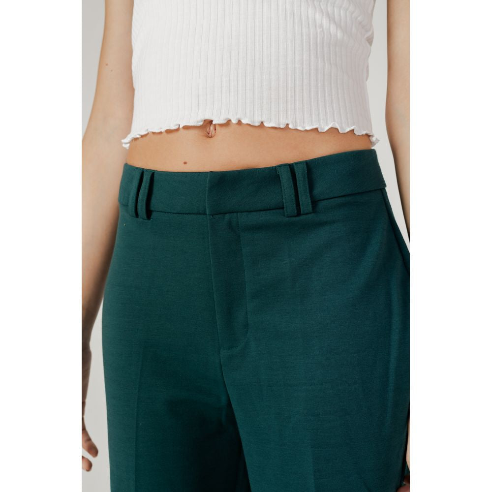 Only Green Polyester Casual Pants | Regal Royce