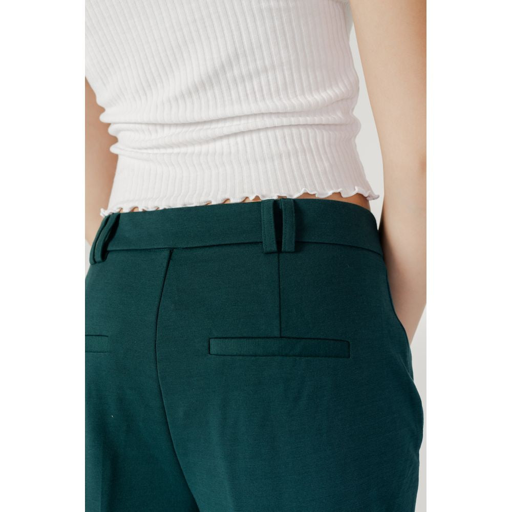 Only Green Polyester Casual Pants | Regal Royce