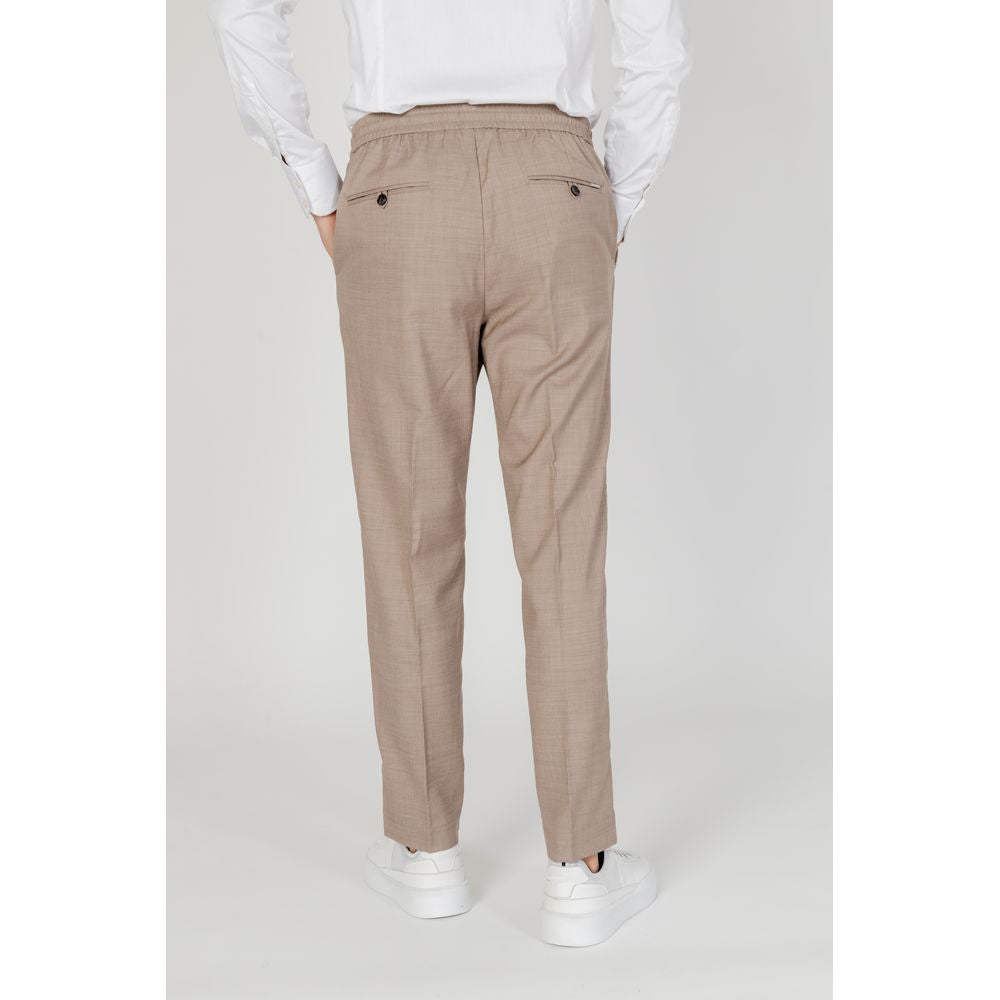 Antony Morato Beige Polyester Casual Pants | Regal Royce