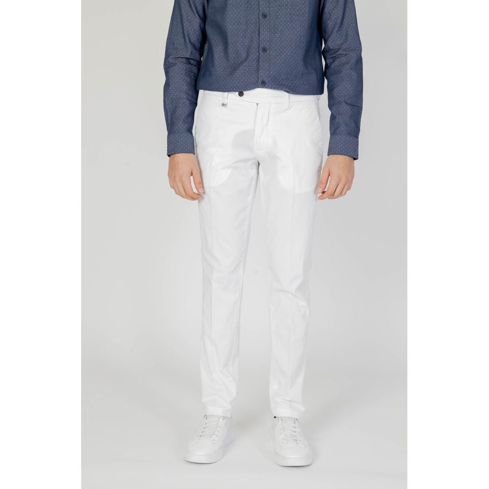 Antony Morato Cream Cotton Skinny Pants | Regal Royce