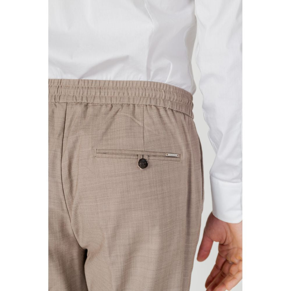 Antony Morato Beige Polyester Casual Pants | Regal Royce