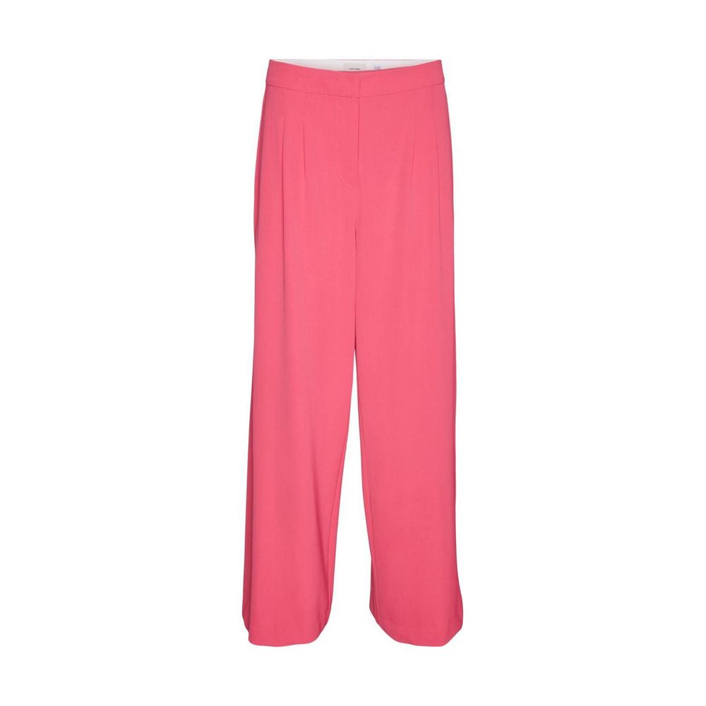 Vero Moda Pink Polyester Casual Pants | Regal Royce