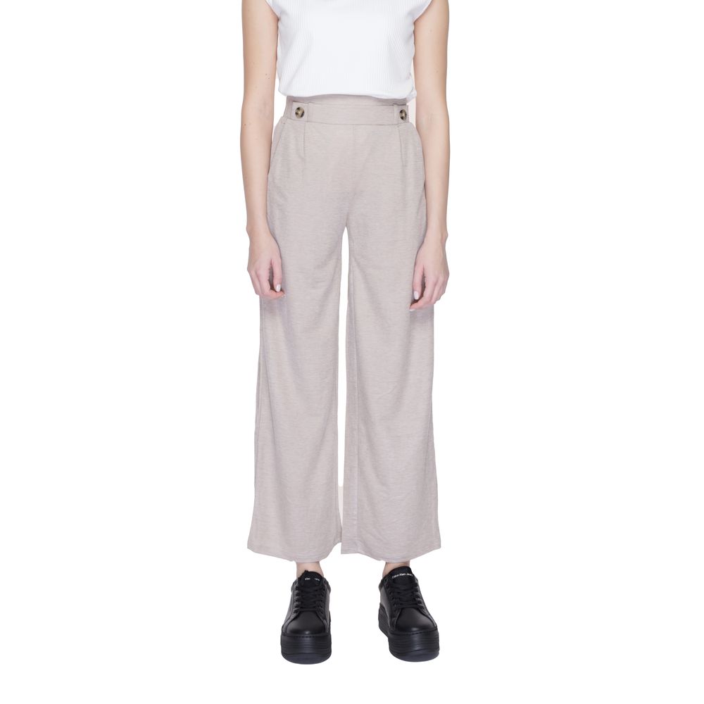 Jacqueline De Yong Gray Viscose Casual Pants | Regal Royce