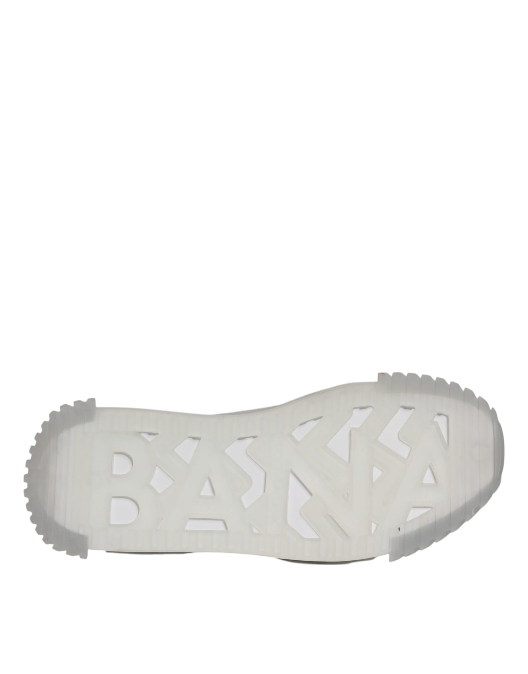 Dolce & Gabbana Silver Black Nylon NS1 Low Top Sneakers Shoes | Regal Royce