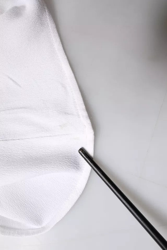 Fabiana Filippi White Spaghetti Strap Sleeveless Tank Top | Regal Royce