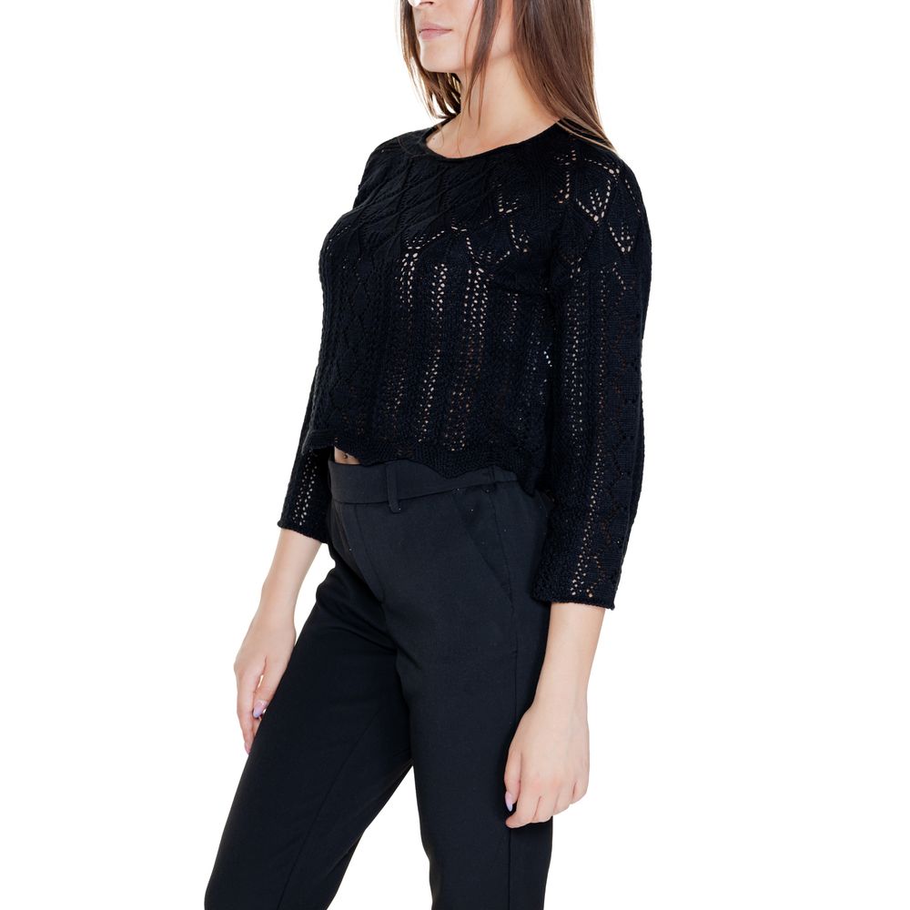 Vero Moda Black Cotton Sweatshirt