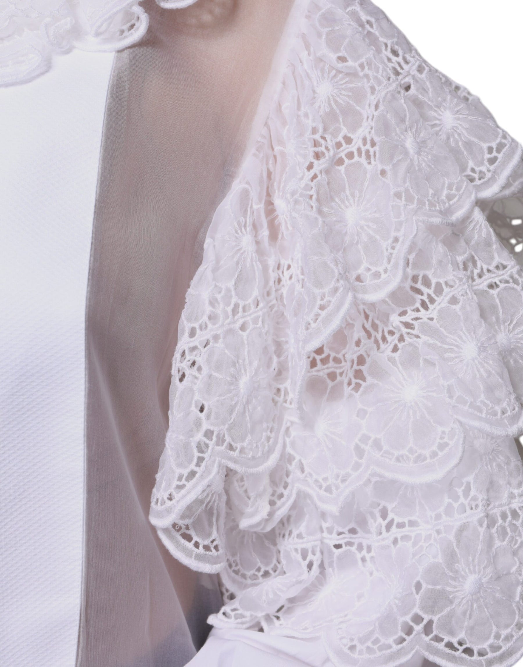 Dolce & Gabbana White Cotton Poplin Shirt Dress Blouse Top | Regal Royce