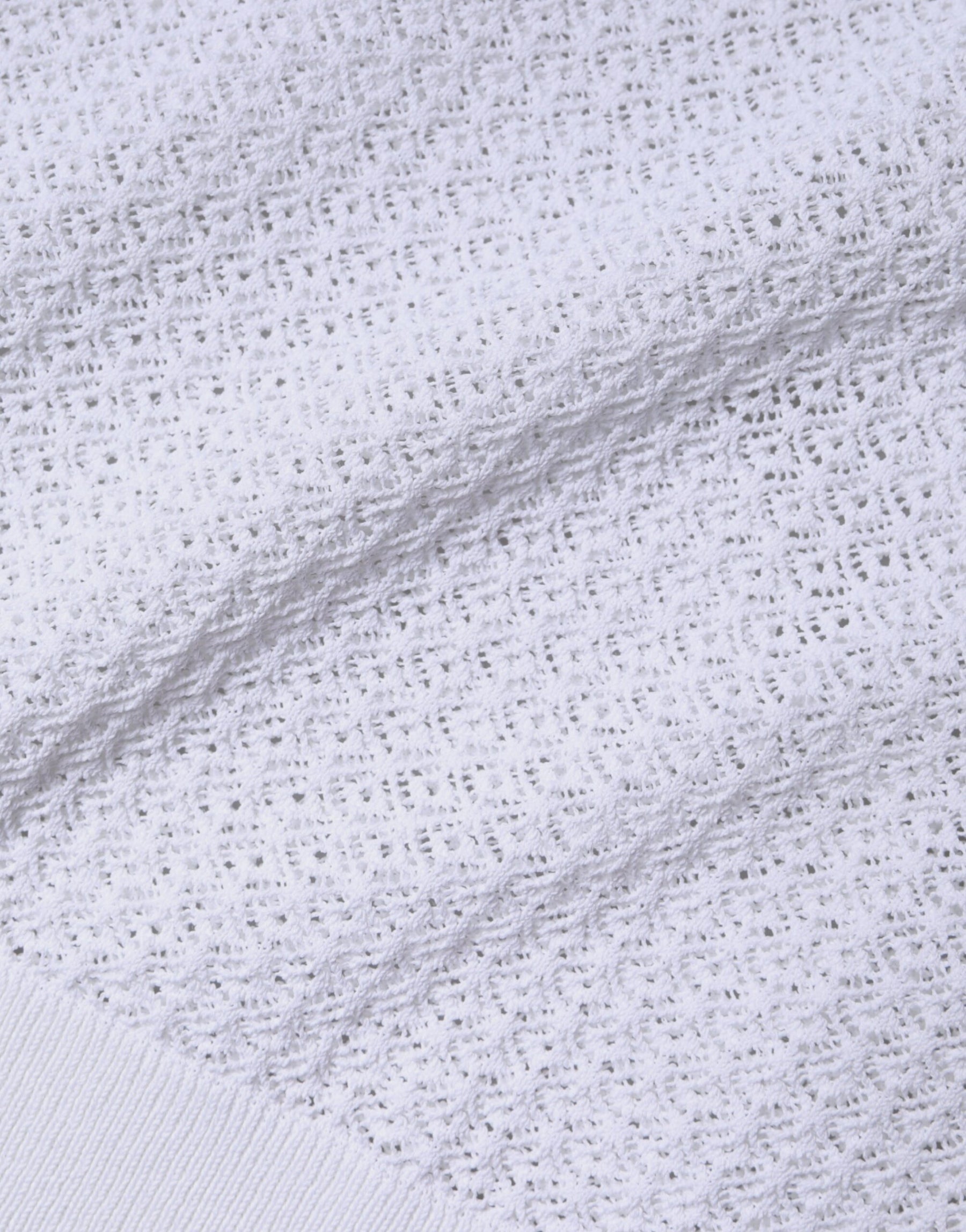 Dolce & Gabbana White Mesh See Through Long Sleeves Top | Regal Royce