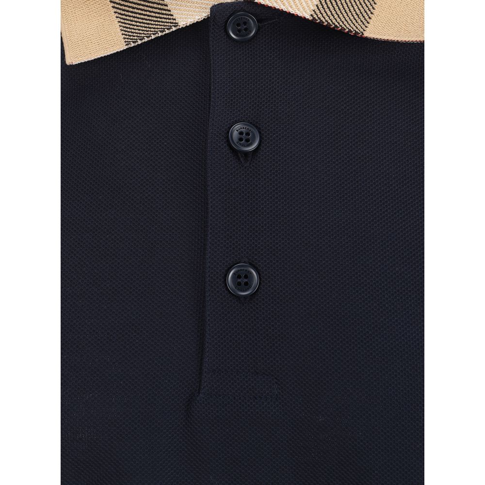 Burberry Blue Cotton Polo Shirt | Regal Royce