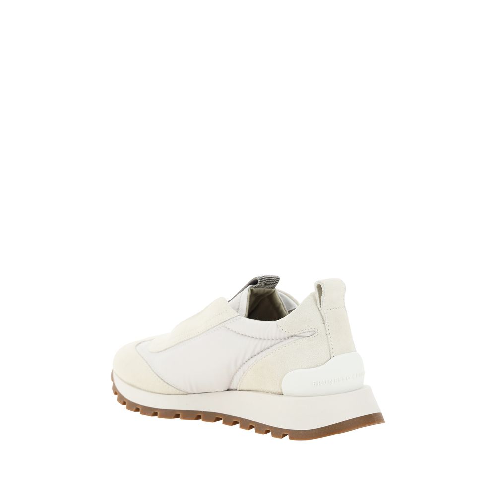 Brunello Cucinelli White Rubber Low Top Sneakers | Regal Royce
