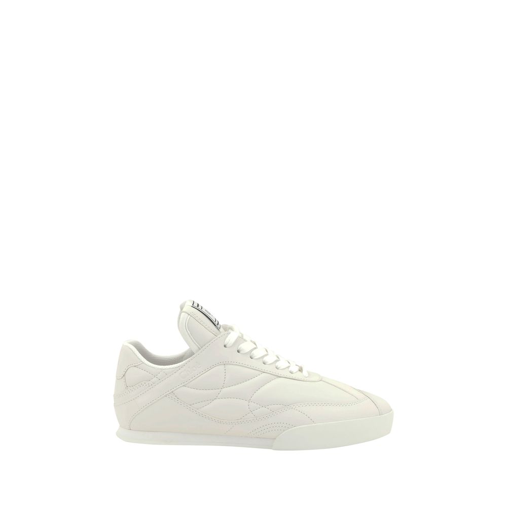 Chloé White Calf Leather Bos Taurus Low Top Sneakers | Regal Royce