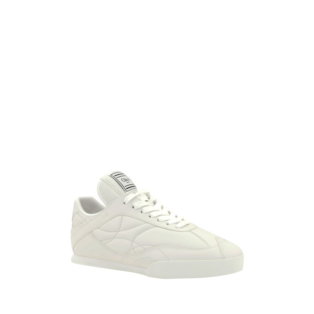 Chloé White Calf Leather Bos Taurus Low Top Sneakers | Regal Royce