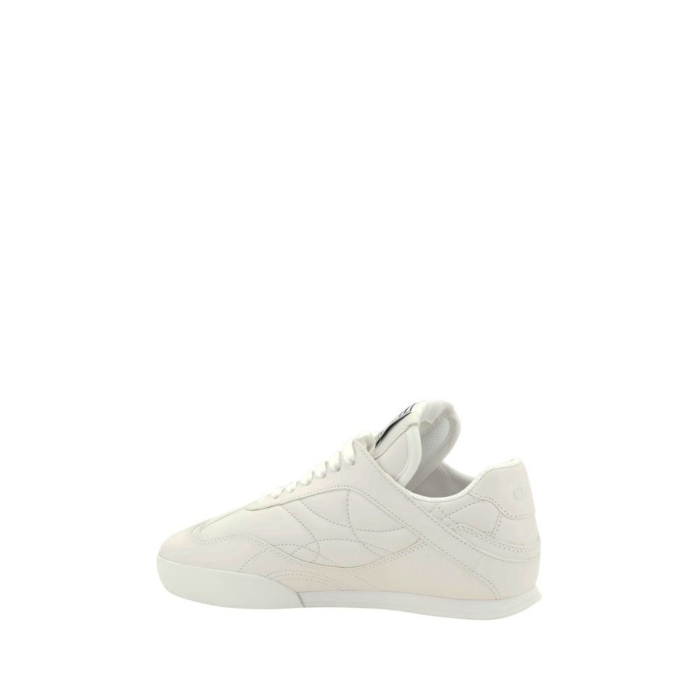 Chloé White Calf Leather Bos Taurus Low Top Sneakers | Regal Royce