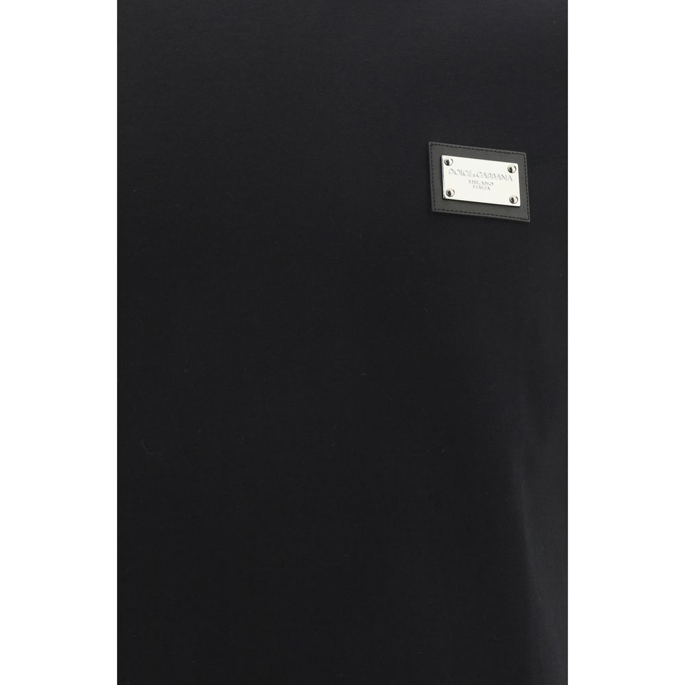 Dolce & Gabbana Black Cotton T-Shirt | Regal Royce