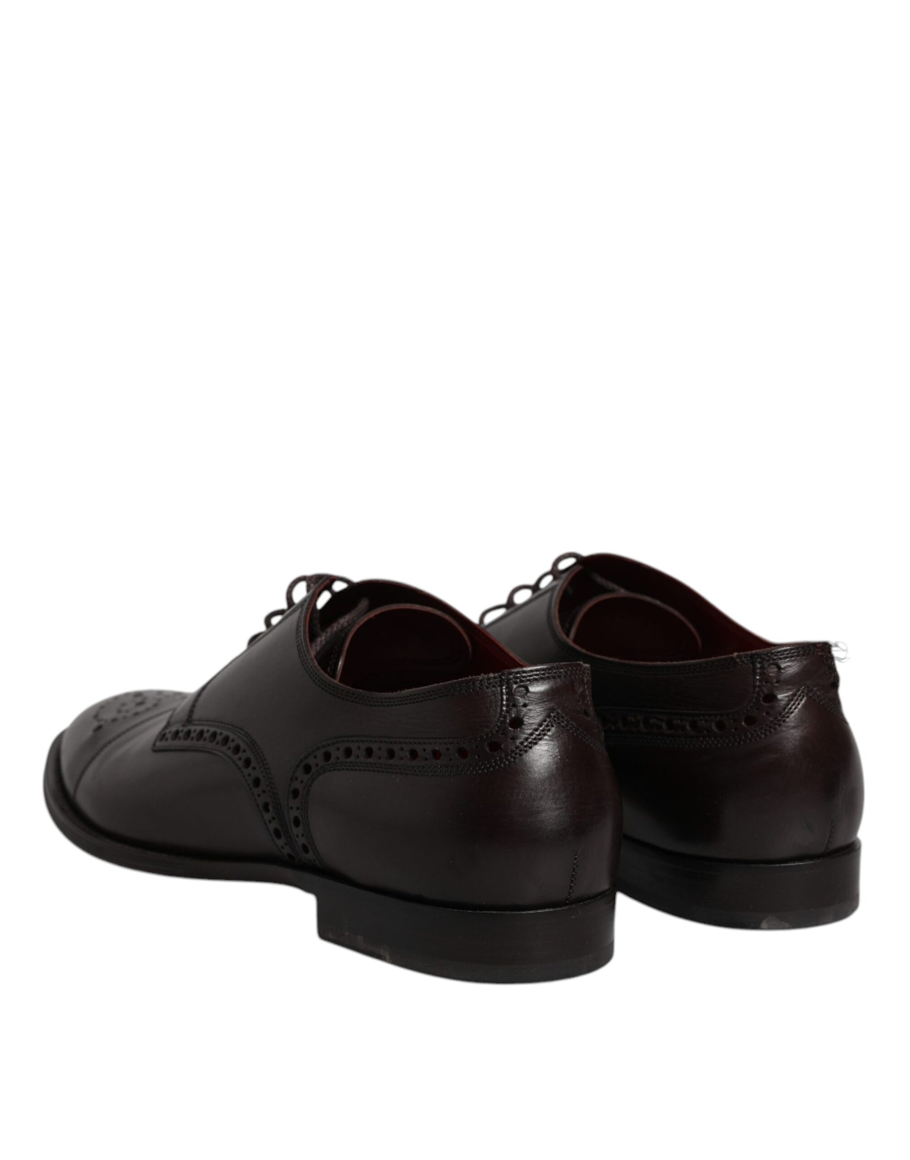Dolce & Gabbana Black Calfskin Leather Derby Men Dress Shoes | Regal Royce