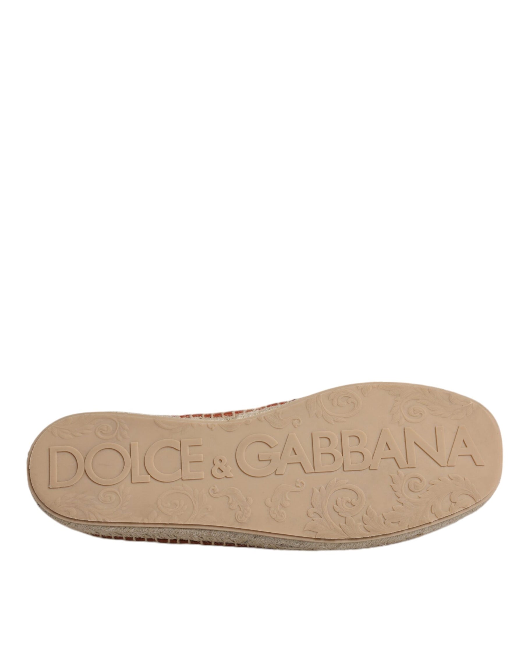 Dolce & Gabbana Maroon Woven Leather Men Espadrille Shoes | Regal Royce