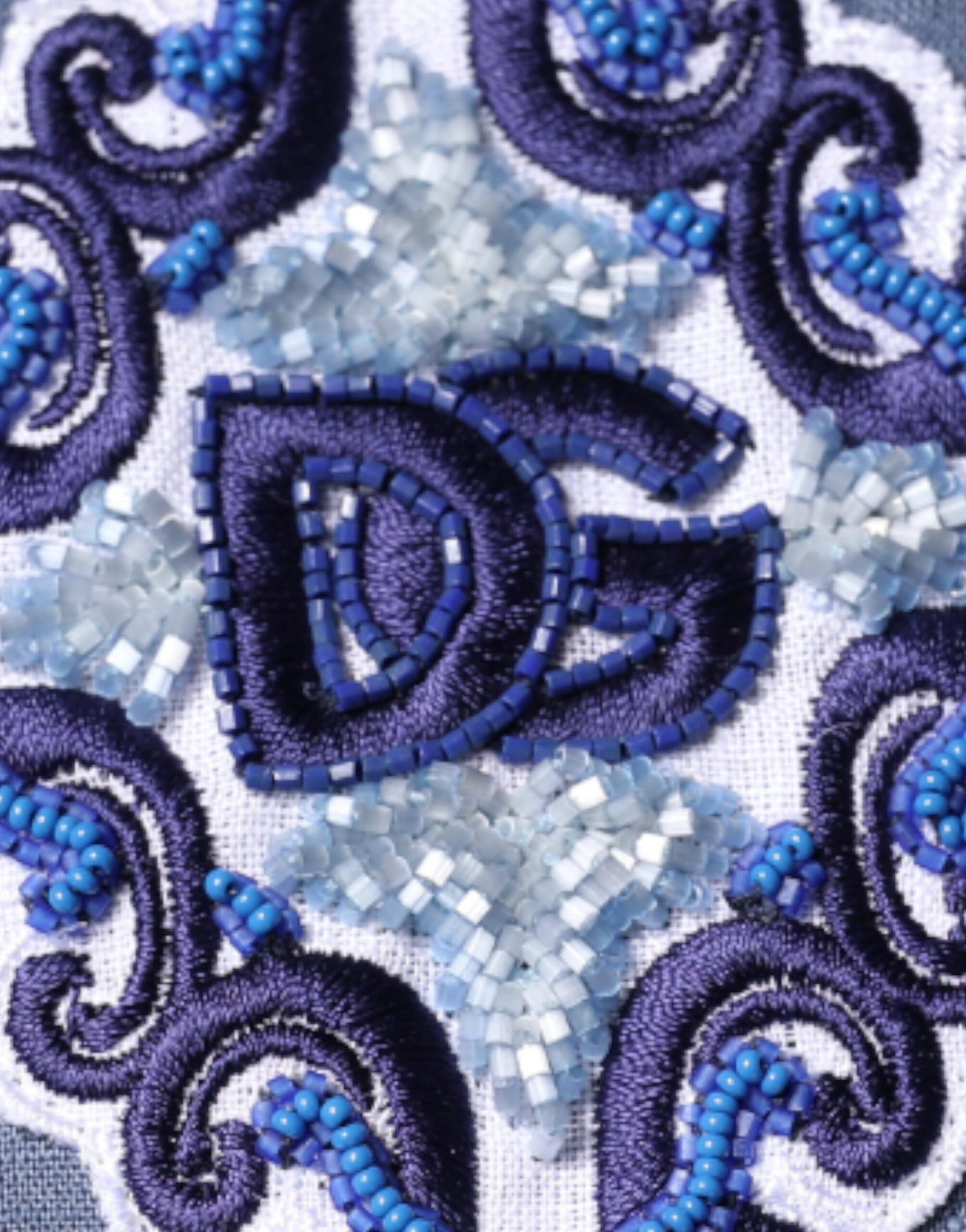 Dolce & Gabbana Blue Logo Long Sleeve Button Down Casual Shirt | Regal Royce